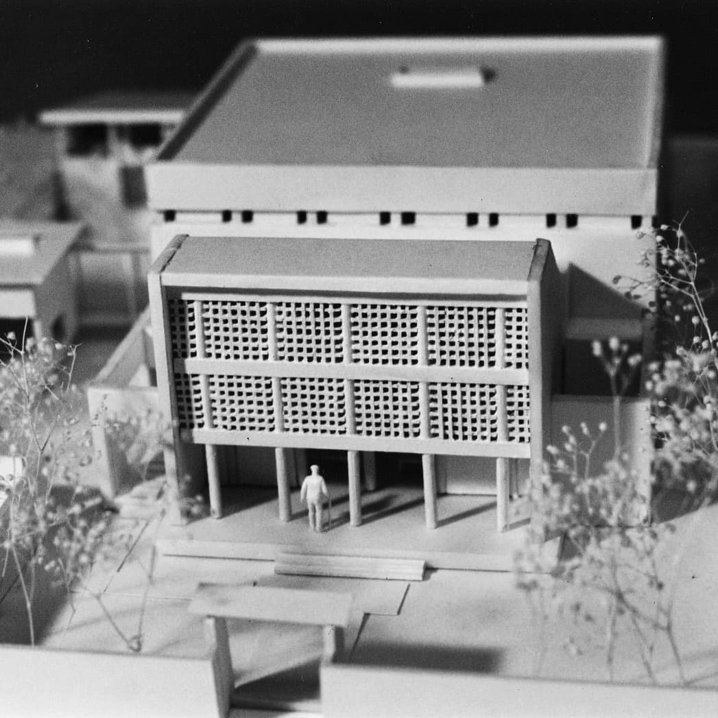 大阪の建築家・中平勝が設計した寺院・庫裏の計画です